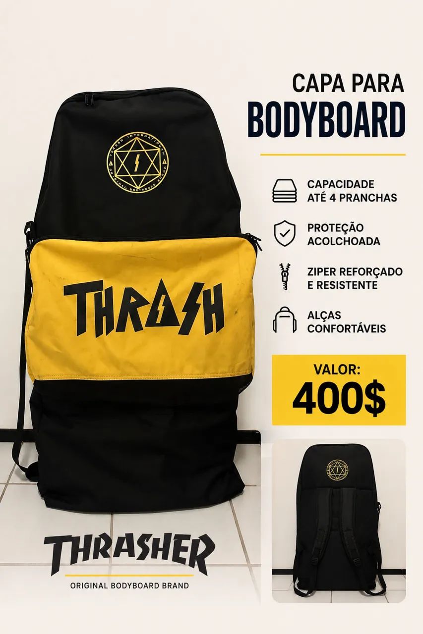 BODYBOARD PRIDE + STREP + CAPA TRASHER - Foto 2