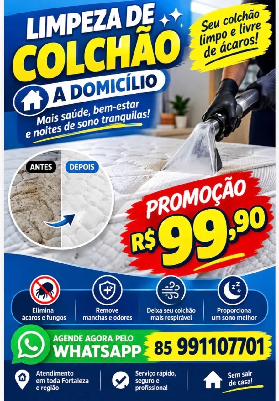 ~Limpeza de colchão a domicílio 
