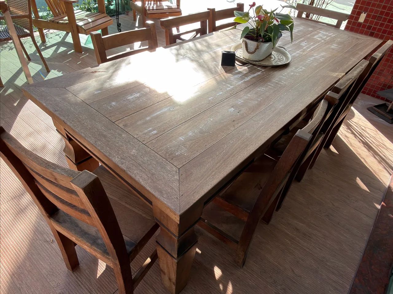 Mesa de Jantar Móveis do Bem 8 lugares