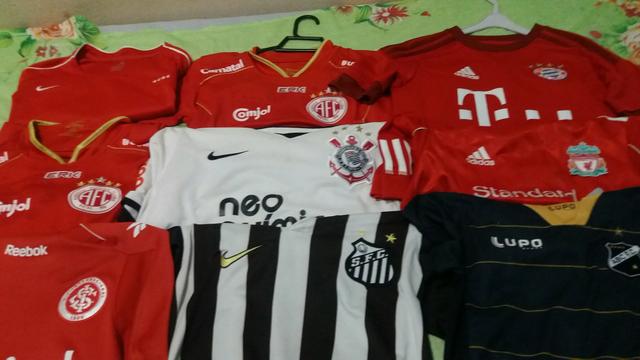 Camisas infantis de futebol 15 camisas para venda 370 - Foto 2