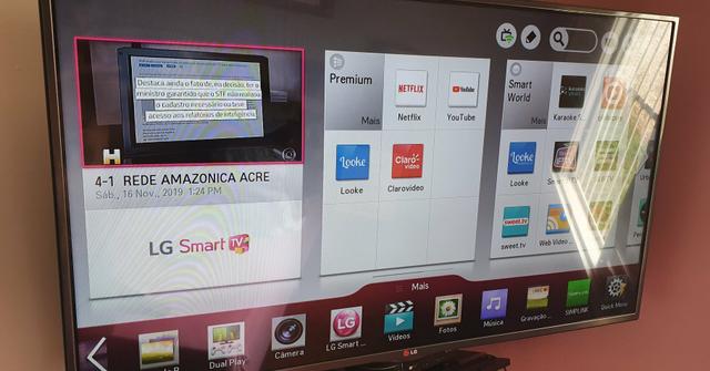 Smart TV LG 47 polegadas 3d com 4 óculos - Foto 2