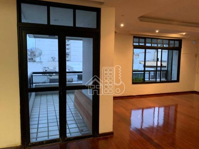 Apartamento com 4 dormitórios para alugar, 296 m² por R$ 4.000,00/mês - Icaraí - Niterói/R - Foto 2