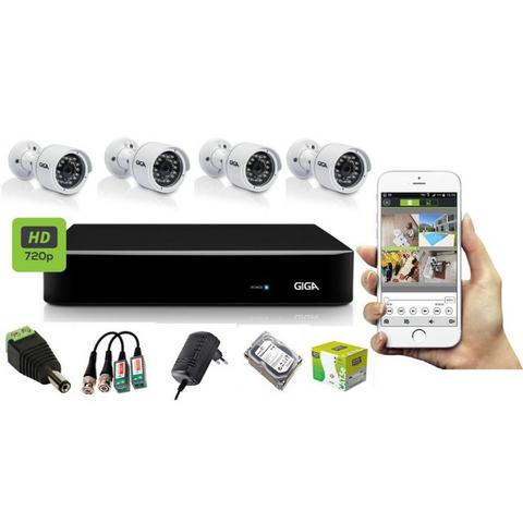 Kit com 4 cameras AHD 3.0pix + instalação ( 999,00 )