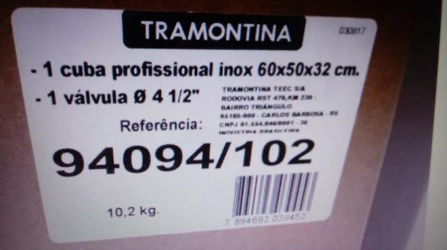 Cuba Profissional Em Aço Inox 60x50 Cm Dritta Pro Tramontina - Foto 4
