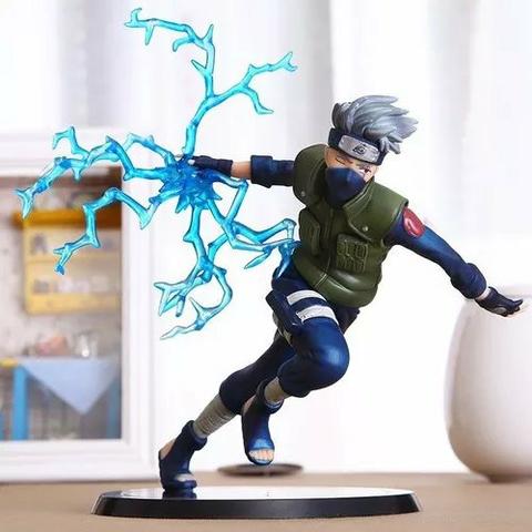 Action Figure Boneco Kakashi Sasuke Naruto Chidori Coleção Enfeite