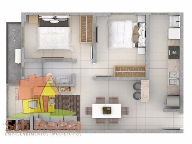 Apartamento à venda com 2 dormitórios em Costa e silva, Joinville cod:SM622 - Foto 3