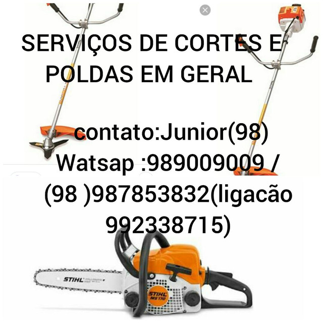 SERVIÇOS DE CORTES E POLDAS EM GERAL