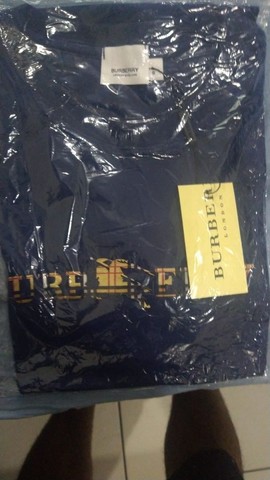 Camisa peruana burberry, 30.1, azul marinho, G