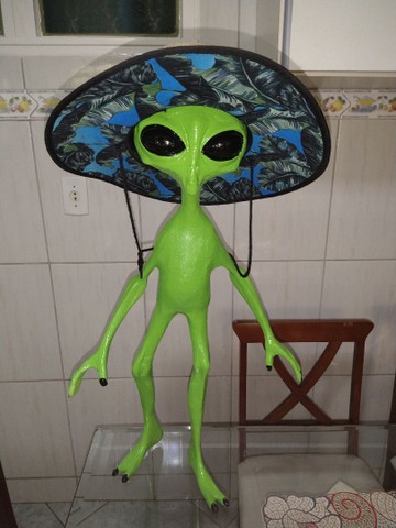 Boneco alienígena ET verde  - Foto 3