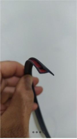 Borracha extensão paralama ou ponteira da l200 - Foto 2