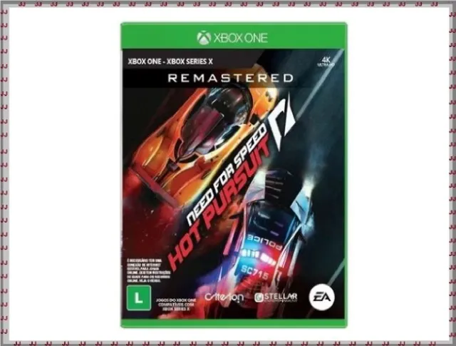 Game Need For Speed Hot Pursuit Remastered - Xbox One - Mídia física 4k