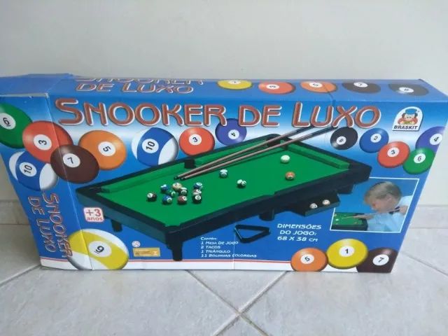 Jogo Snooker De Luxo Mesa de Sinuca - Braskit