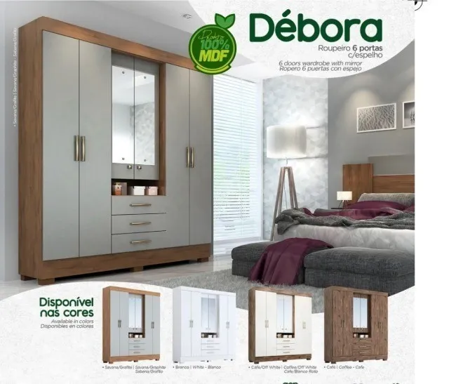 Guarda Roupas modelo Capelinha debora em MDF