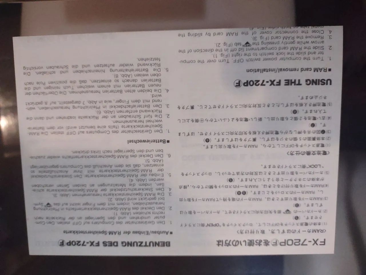 PB-410 FX-720P Casio Personal Computer Data Bank Reference Manual - Foto 3