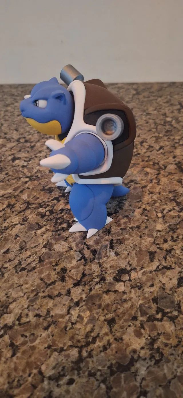 BLASTOISE PINTADO A MÃO (IMPRESSÃO 3D) - Foto 2