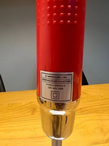 Mixer Multichef 350w Vermelho - Fun Kitchen 220v - Foto 4