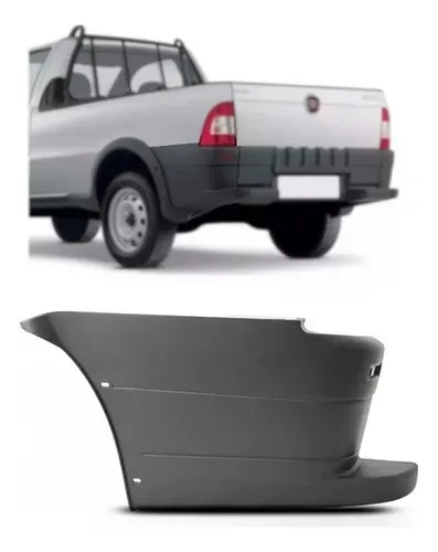 Ponteira Polaina Parachoque Fiat Strada 2005 2006 2007 2008
