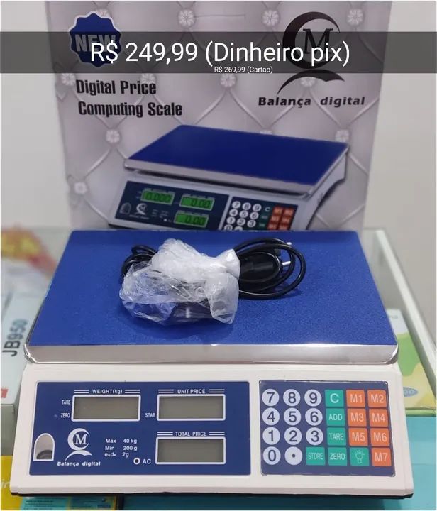 Balança Digital para mercantil - Nova 40 kg eletronico