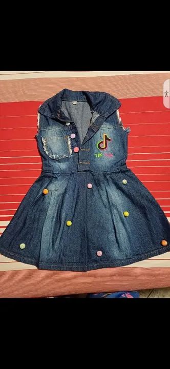 Vestido Jeans Infantil TikTok - Novo! - P pra hoje
