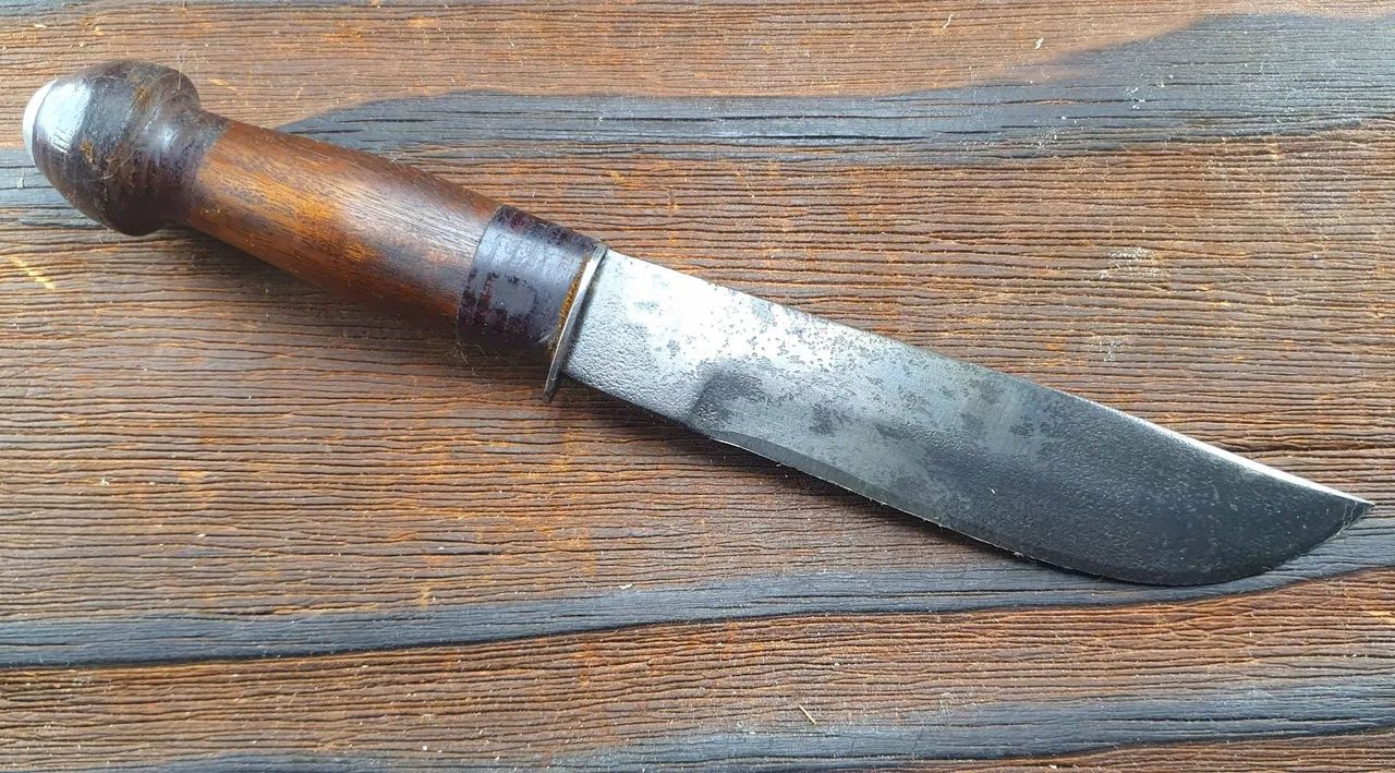 Antiga Faca artesanal AP COSMO- Aço carbono - 25cm - Foto 2