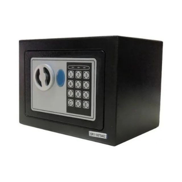 Cofre Eletrônico Digital de Segurança Senha e Chave 17x23x23cm - Fazemos Entregas!