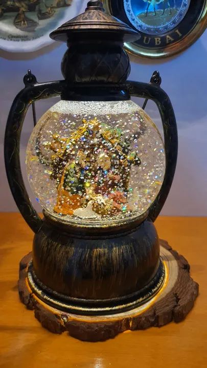 Lampião natalino com a Sagrada Família - Foto 3