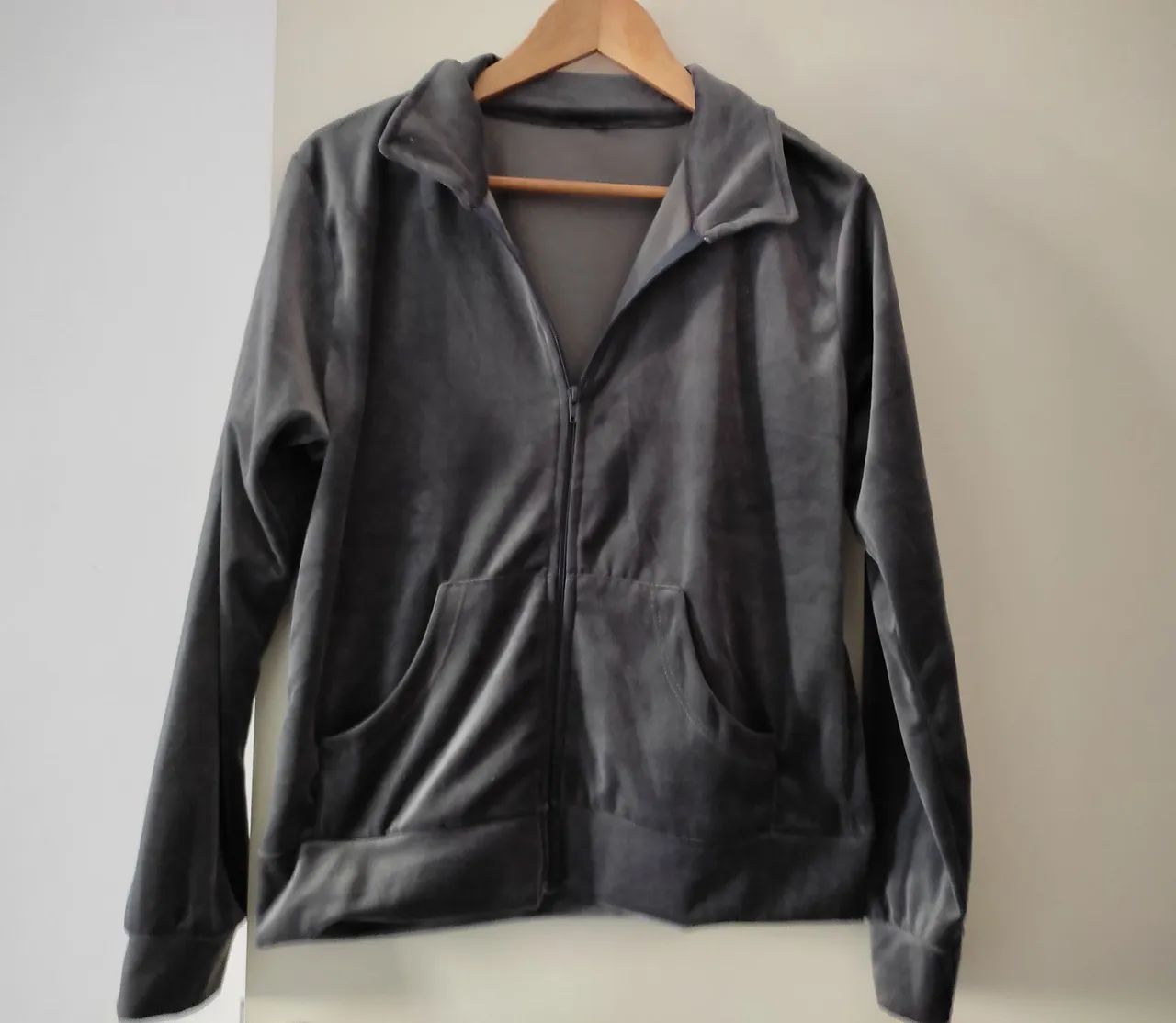 Conjunto de moletom feminino de camurça  - Foto 2