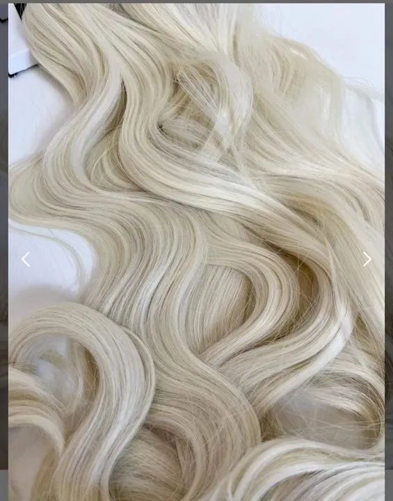 3 telas de cabelo bio humano claríssimo . - Foto 3