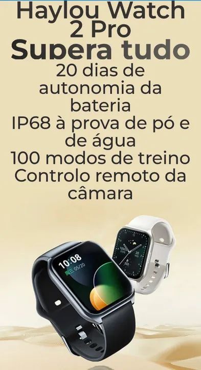 Smartwatch Xiaomi Haylou Watch 2 Pro 3x sem juros  - Foto 2