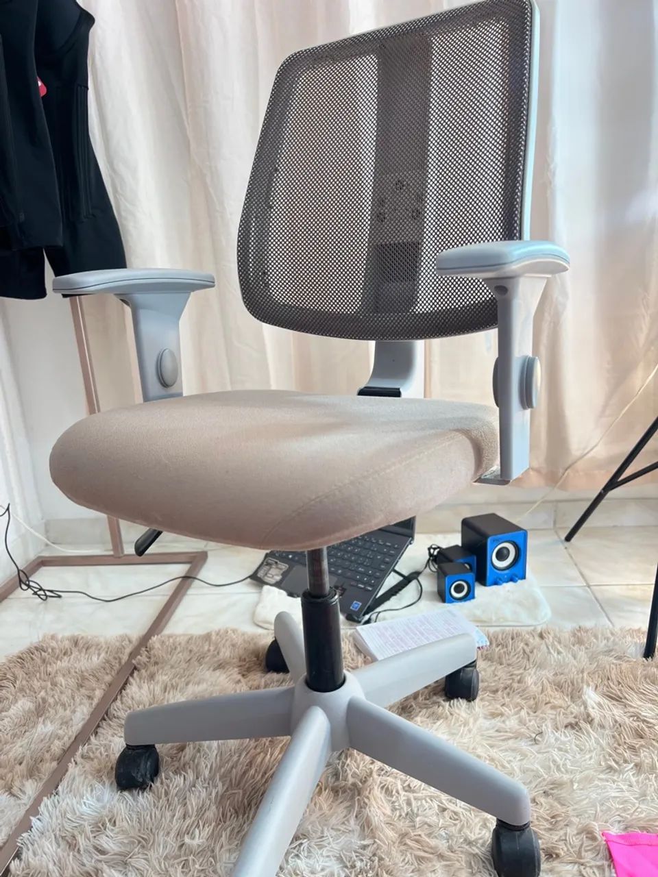 Cadeira de Escritório Giratória com Rodas - Foto 5