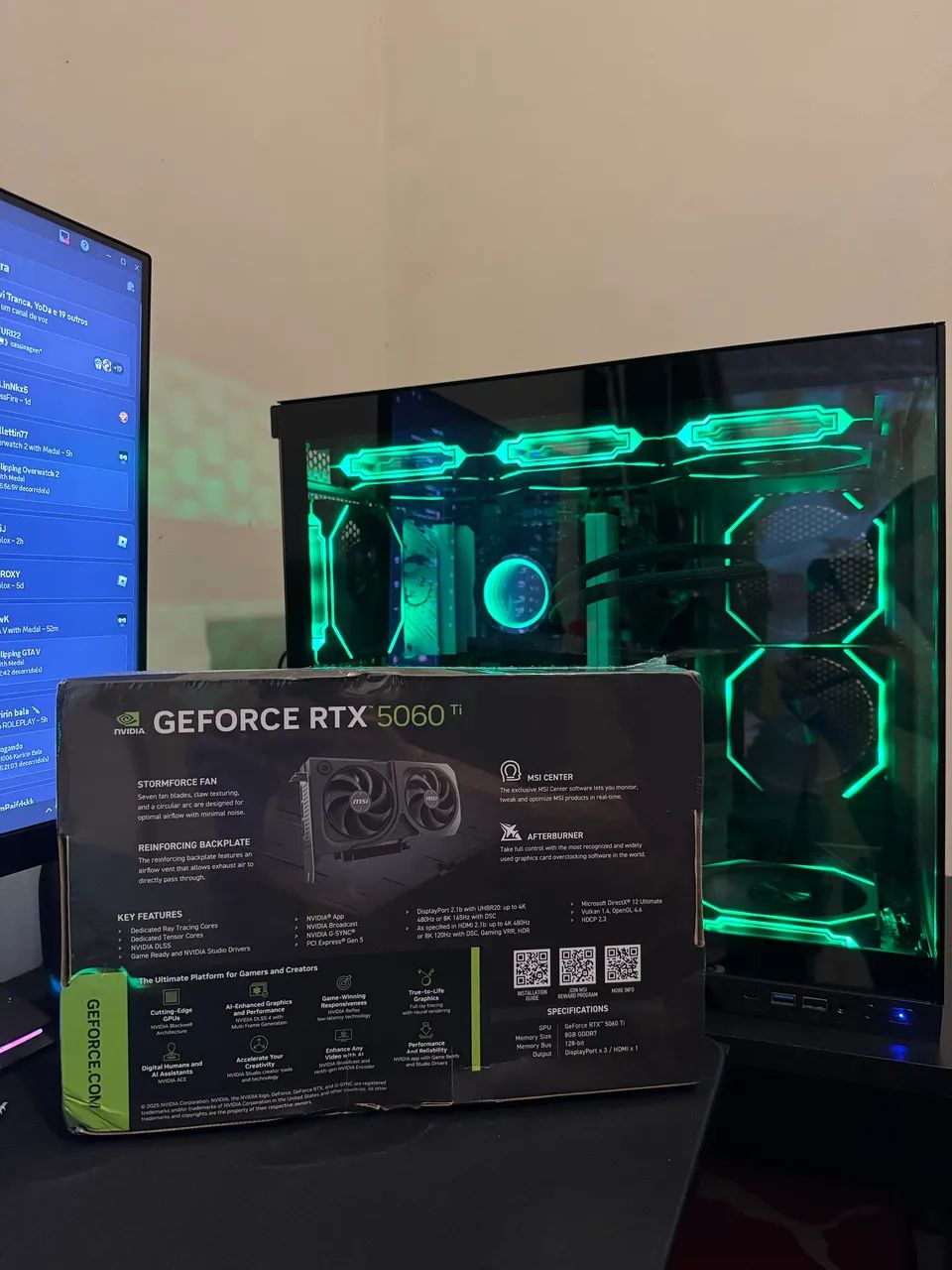 Rtx 5060ti MSI 8gb LACRADA, 3 anos de garantia, aceito trocas - Foto 5