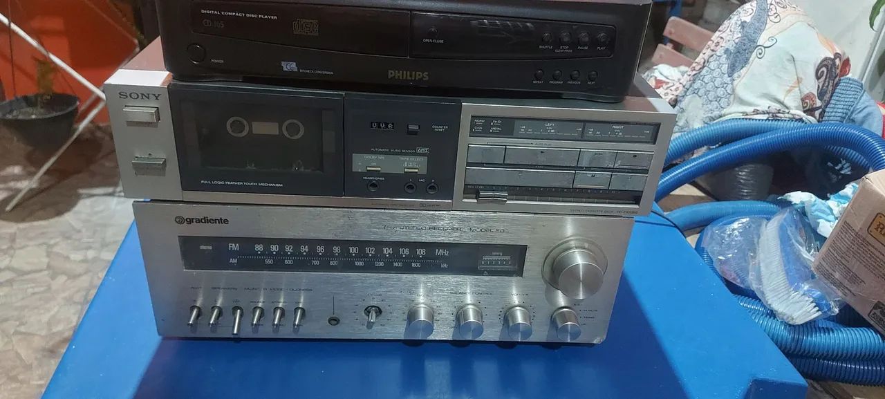 Reicever - tapedeck - cd player (COM DEFEITO)