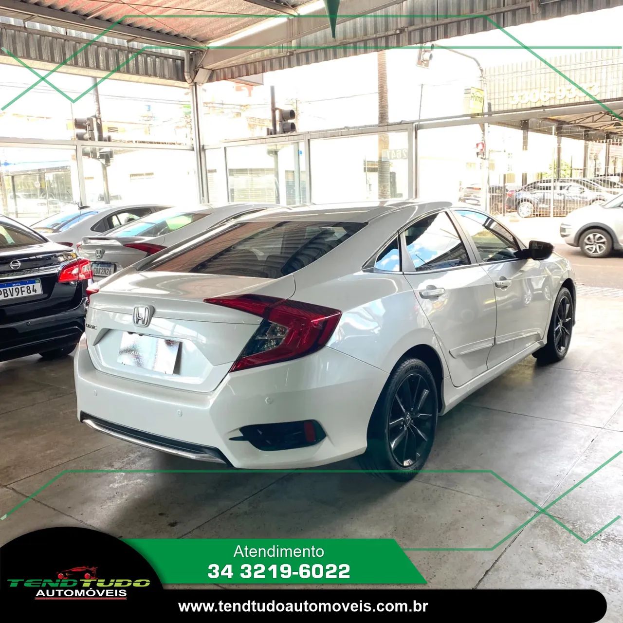 HONDA CIVIC 2.0 16V FLEXONE EX 4P CVT BRANCO 2021 - Foto 4
