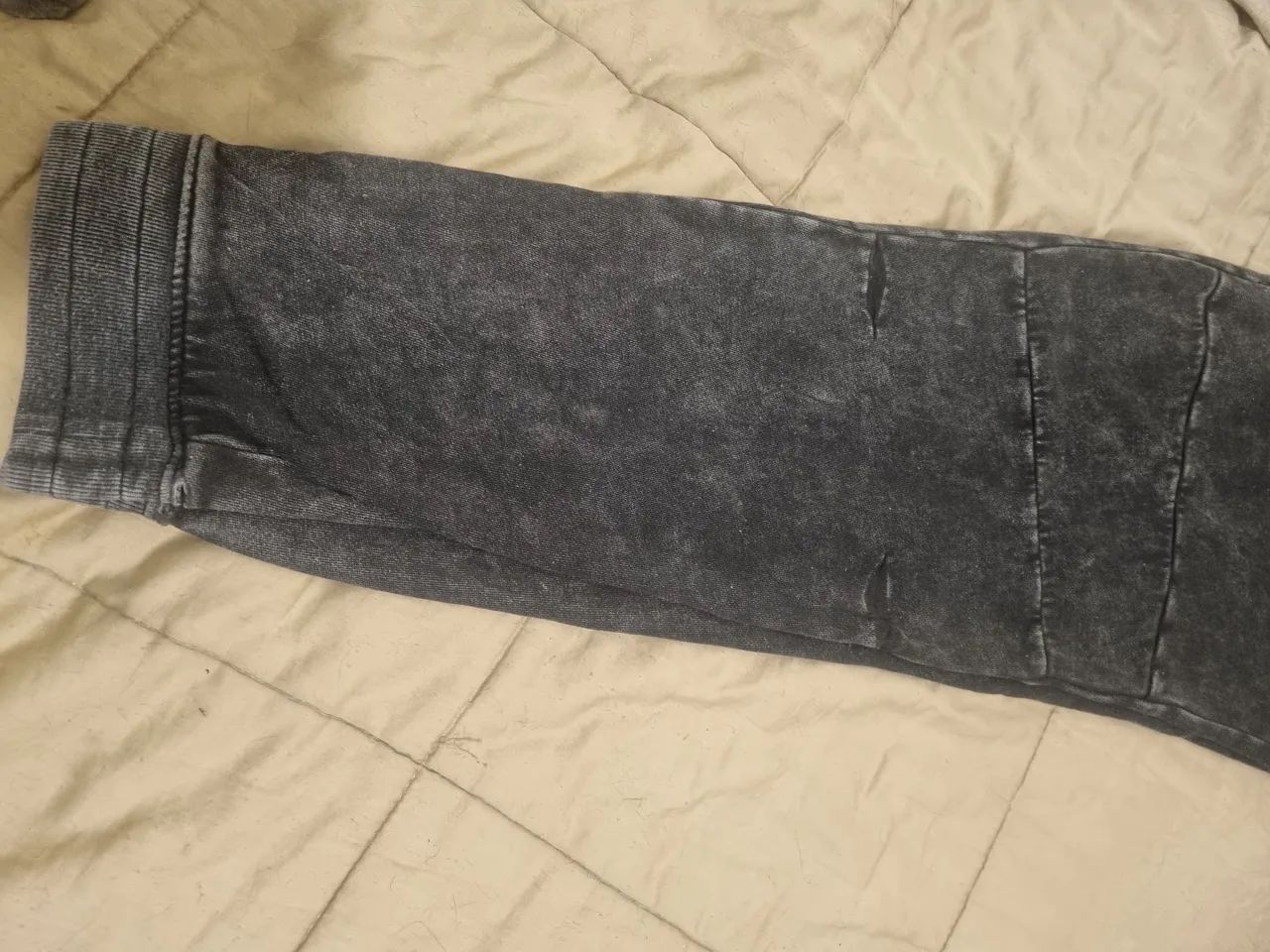 Calça de Moletom Cinza Despojada - Foto 3