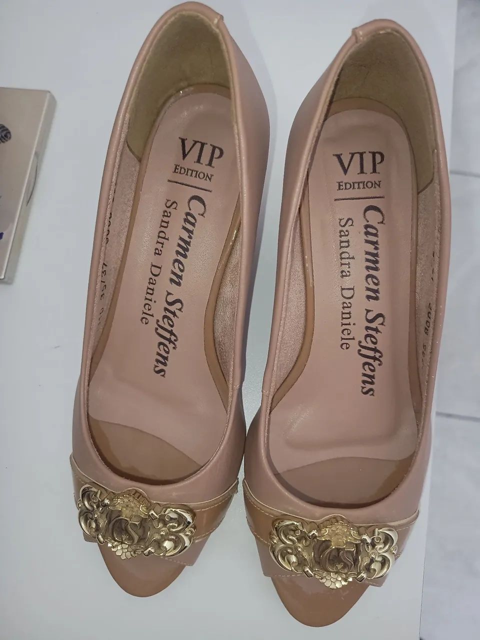 Sapato Feminino Carmen Steffens Peep Toe Peep Toe Sapato Preto