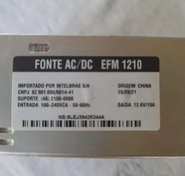 Fonte ac/dc efm 1210 12.8v 10a - Foto 2
