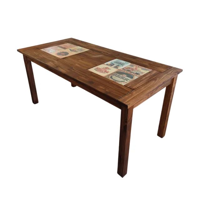Mesa Jantar Madeira Resistente Cozinha Retangular 160 Cm - Foto 4
