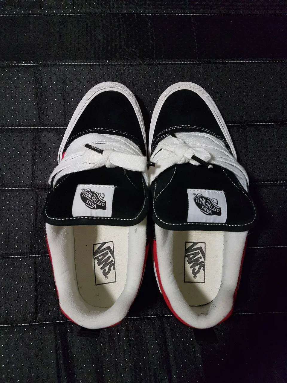 Vans knu skool red true white