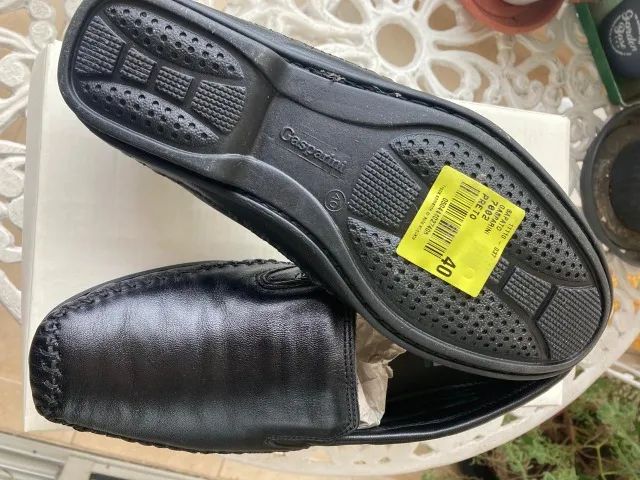 Mocassim masculino em couro, Gasparini - Tamanho 40 - Foto 3