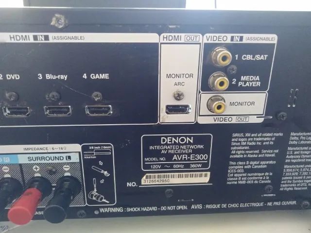 Receiver Denon AVR-E300 - Foto 3