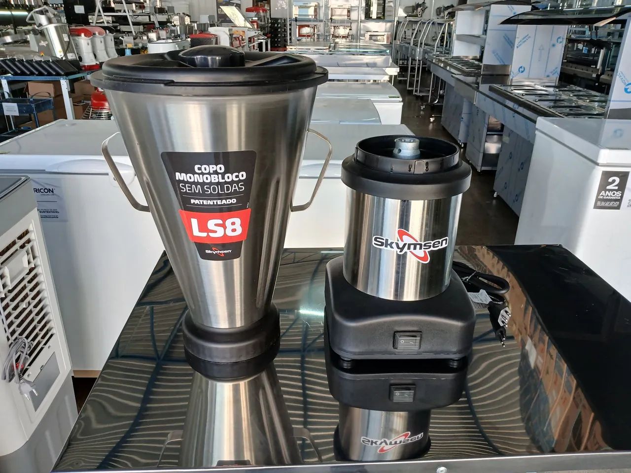 Liquidificador Comercial Inox 8 Litros Ls8 Skymsem - Foto 2