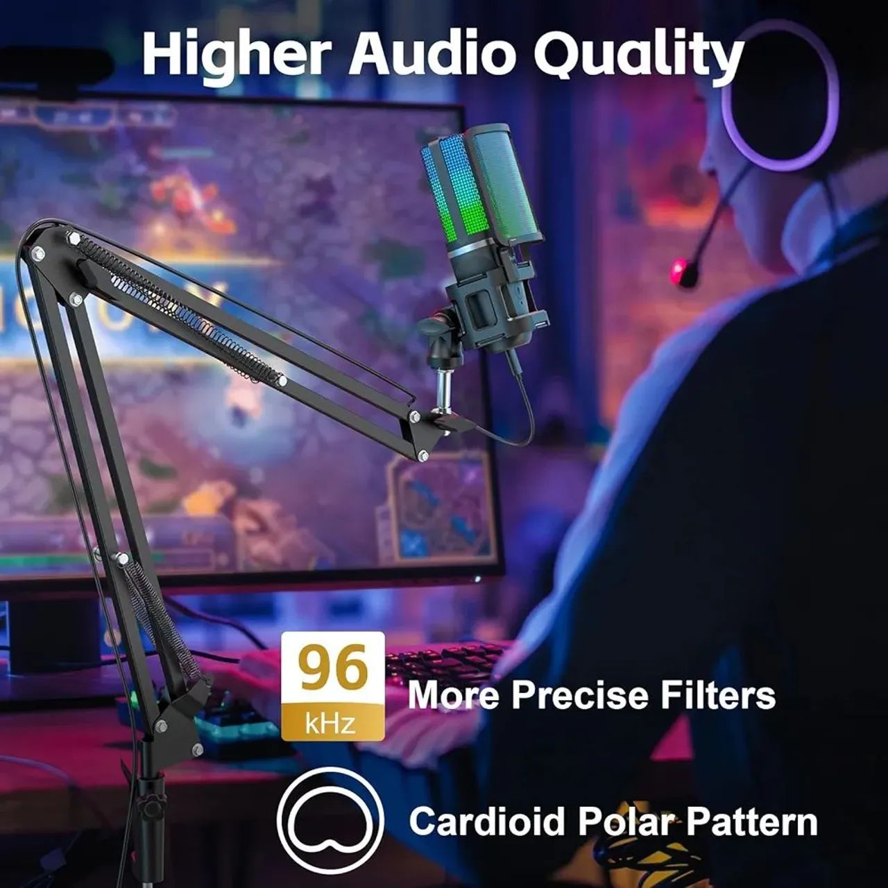 Microfone ZealSound Profissional para Streaming - Foto 2