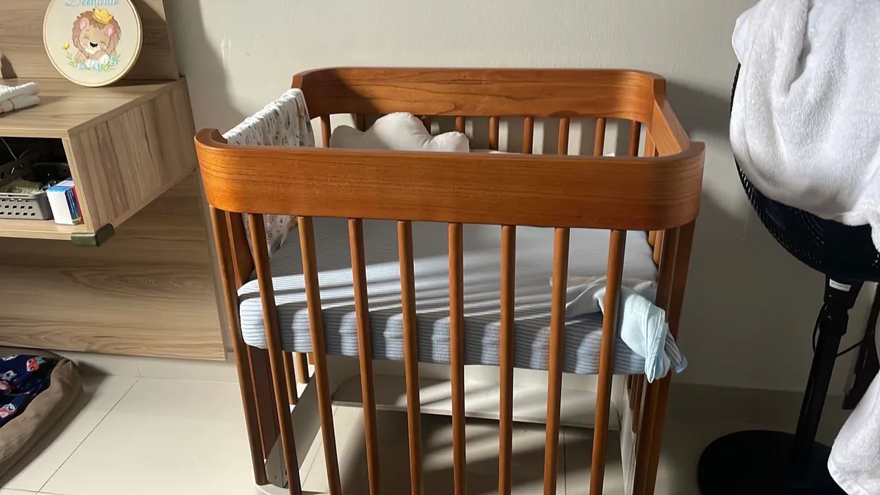 Berço de madeira 3 em 1 - seminovo - Foto 5