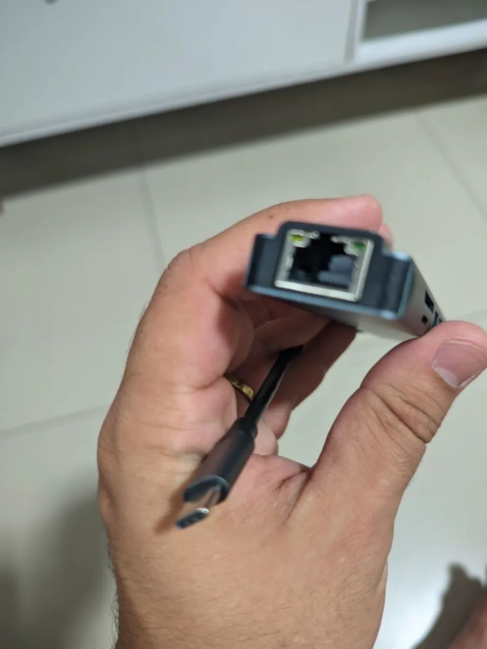 Adaptador USB-C 8 em 1 - HDMI, USB, RJ45, SD e mais - Foto 4