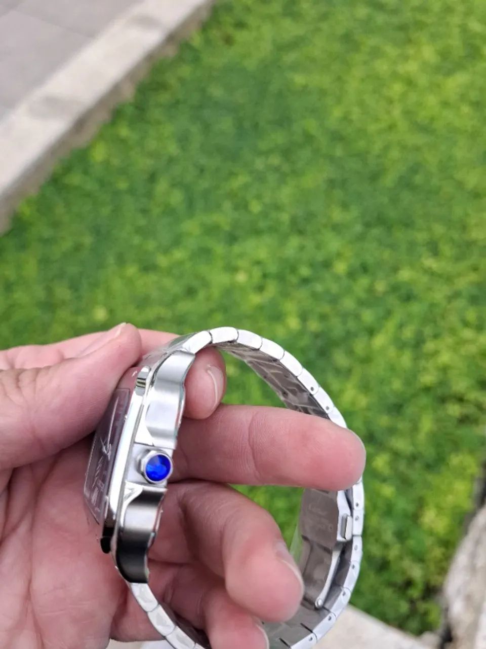 Relógio CARTIER SANTOS MOSTRADOR AZUL AUTOMÁTICO  - Foto 5