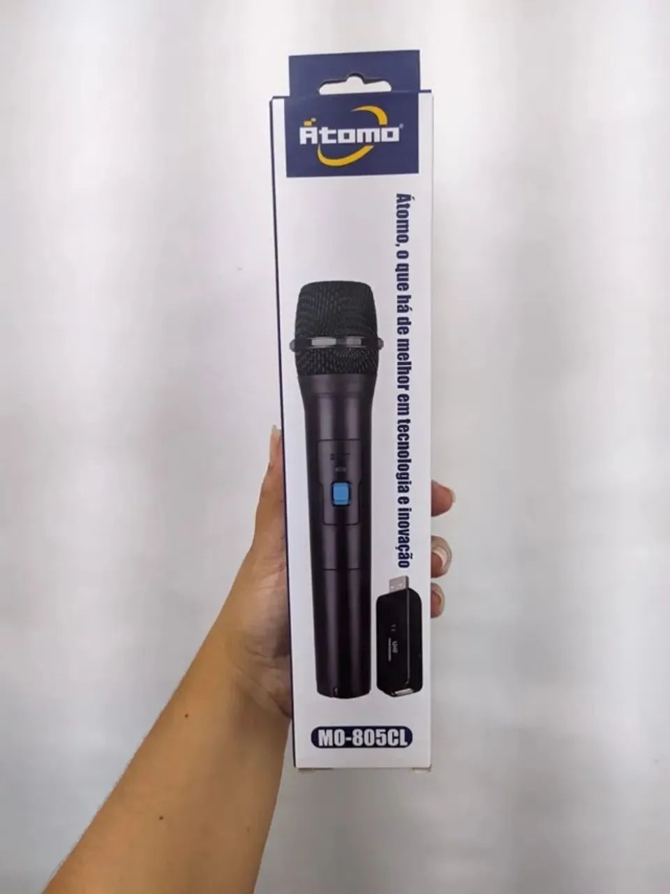 Microfone Sem Fio Átomo - NOVO