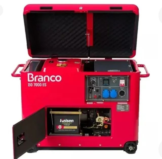 Gerador BRANCO 7 kva DIESEL