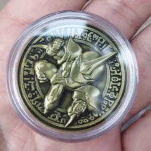 Moeda Yugioh - Elemental Hero Neos - Ouro - Foto 2