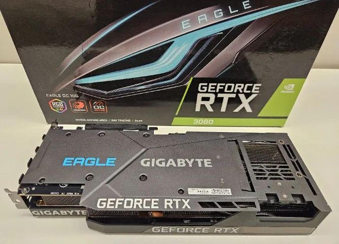 Placa de vídeo Gigabyte RTX 3080 10GB Oc Eagle Triple Fan LED - Foto 6