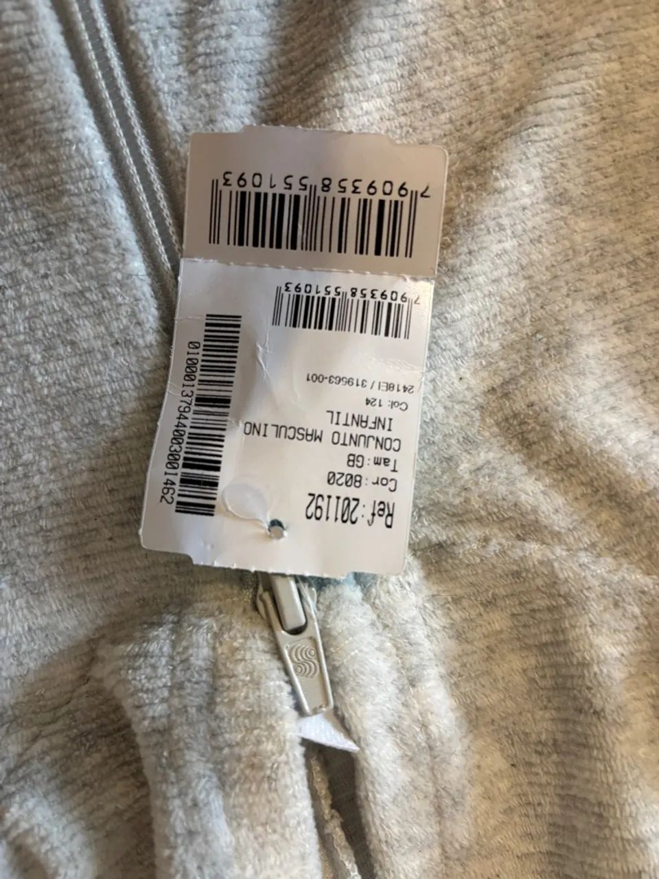 Conjunto de Moletom Infantil Cinza Elian - Foto 2